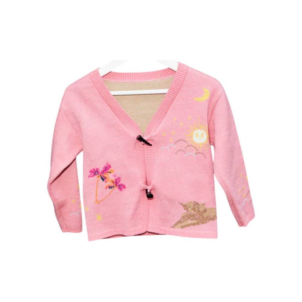 NEW NEVER FULLY DRESSED kid's night tales cardigan in multi